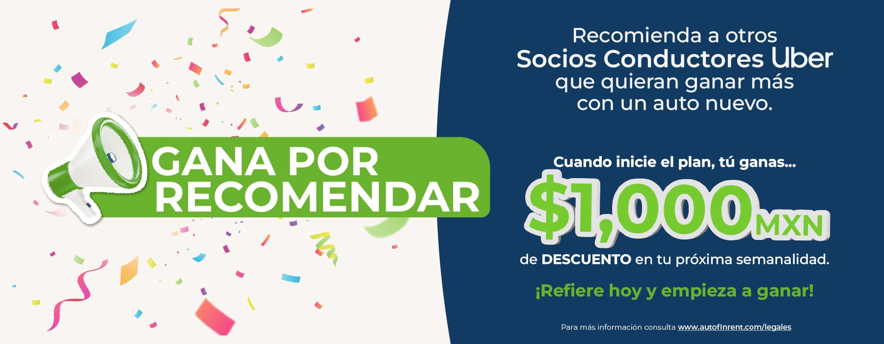 Beneficios para Referidos